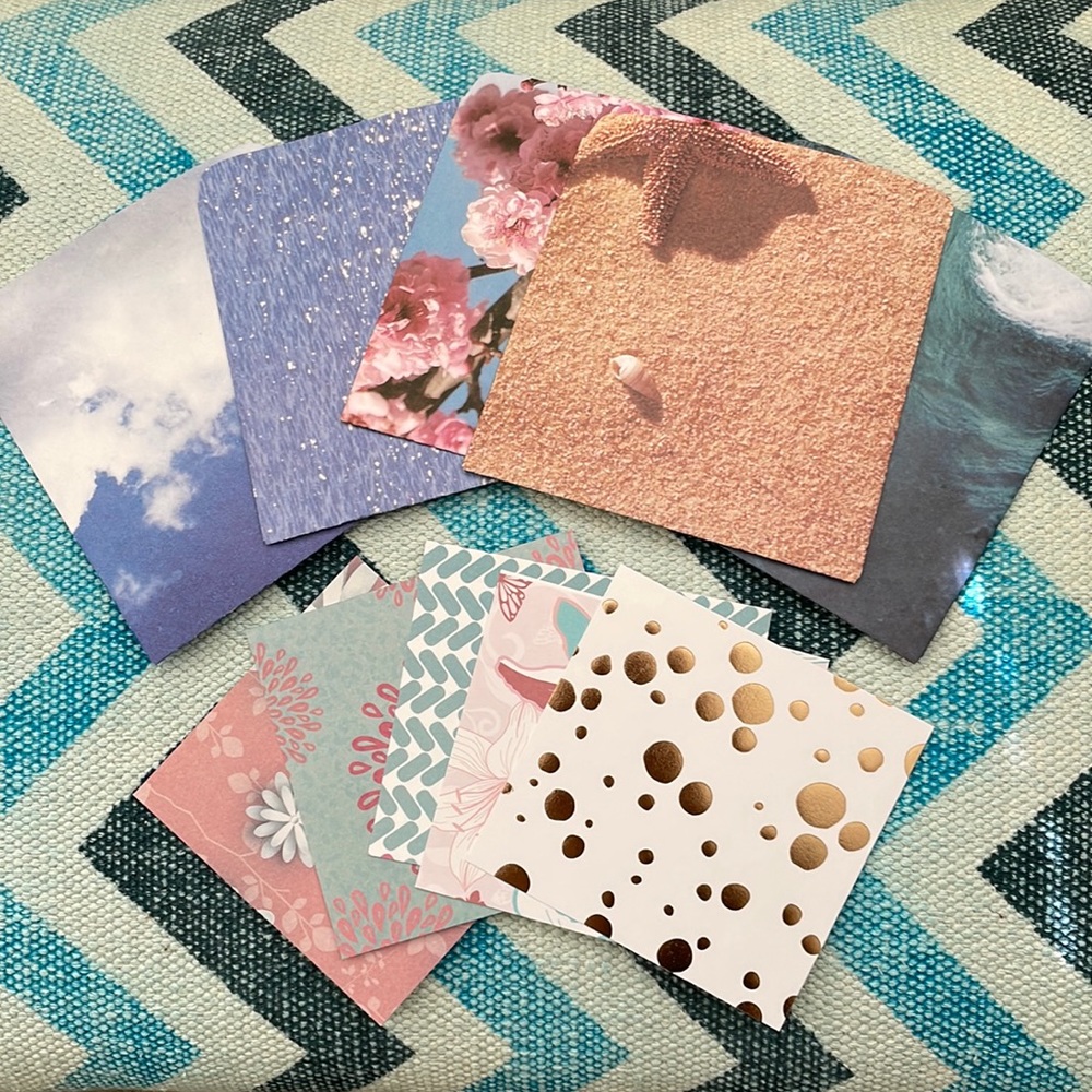 Shipping pack - Handmade various envelopes, blank cards, thank you stickers